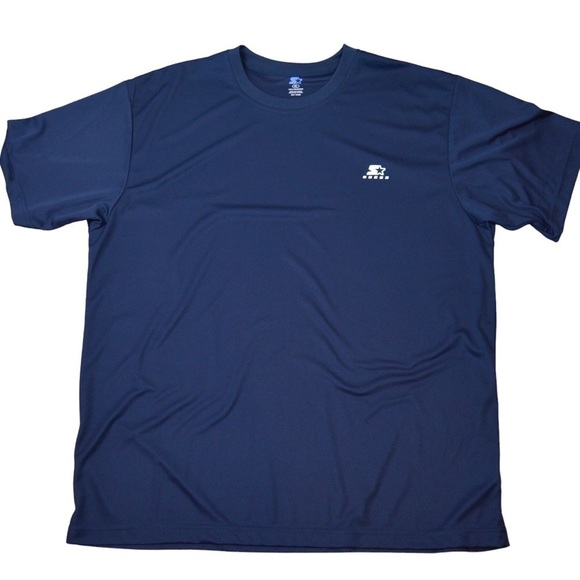 STARTER Dri-Star Reflective Tee, 100% Polyester, Size XL - Navy FLAWS NEW - Picture 11 of 11